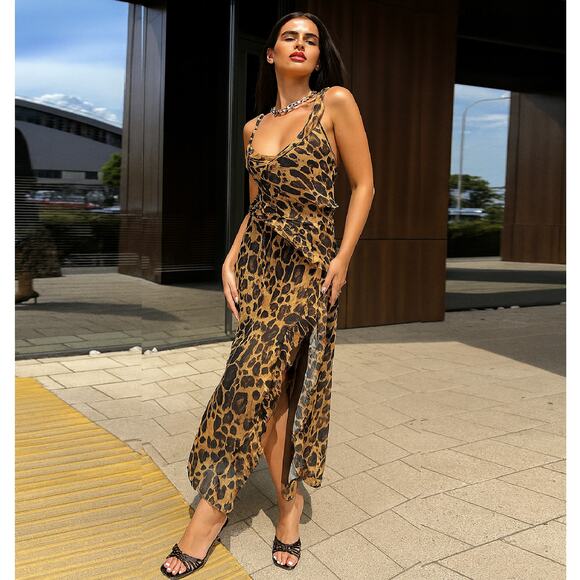 RARE!!! ZARA VIRAL DRESS!!! Printed Midi Dress NWT LAST ONE!!! - Picture 6 of 16